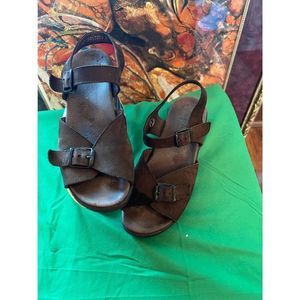Mephisto Air-Relax Double Buckle women Sandals brown 7.5 EU 39